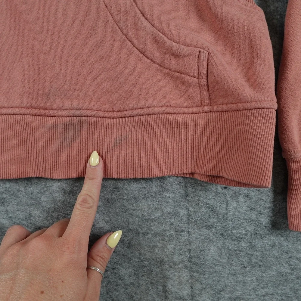 Lululemon Sweatshirt Womens M/L‎ Pink Scuba Oversized Funnel Neck 1/2 Zip